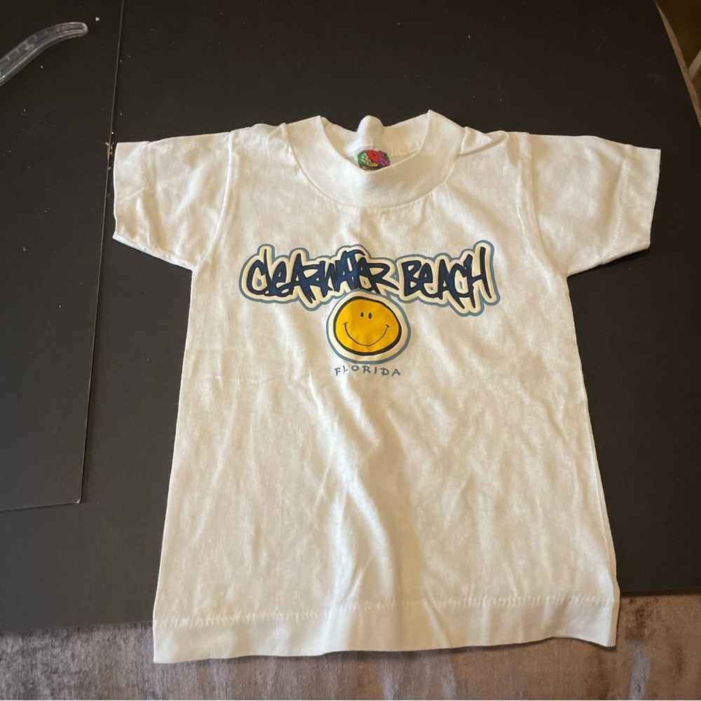 Kids Clearwater beach white tee shirt size 2-4 - Picture 2 of 4